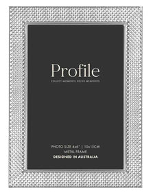 Matrix Metal Photo Frame 4x6" in Silver