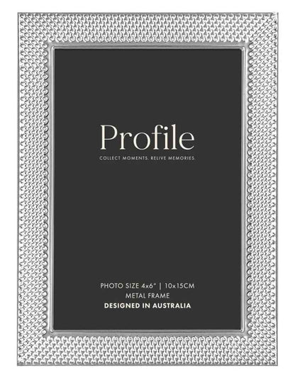 Matrix Metal Photo Frame 4x6" in Silver