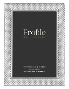 Matrix Metal Photo Frame 4x6" in Silver