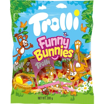 Trolli Easter Funny Bunnies Lolly Mini Pack Bag 300g