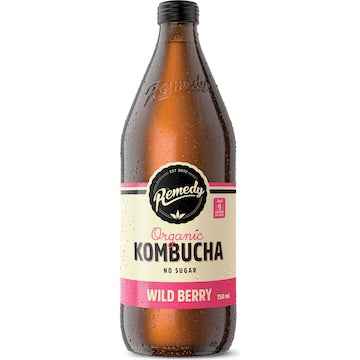 Remedy Kombucha Wild Berry 750mL