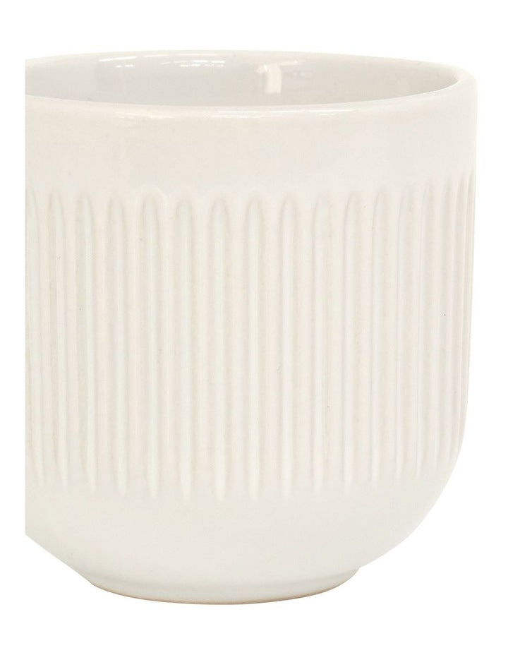 Brae Espresso Cup & Saucer 100ml/11 cm in White