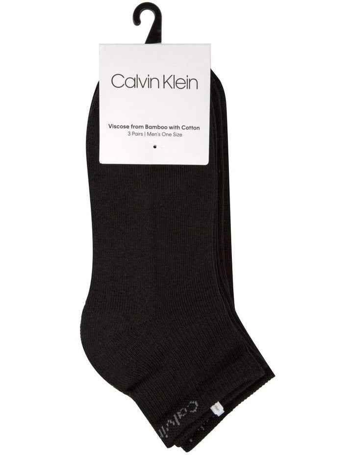 Quarter Crew Sports Socks 3 Pack in Black