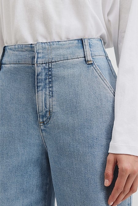 High Rise Wide Leg Jean