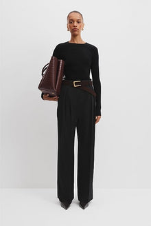 Pleat Wool Pant