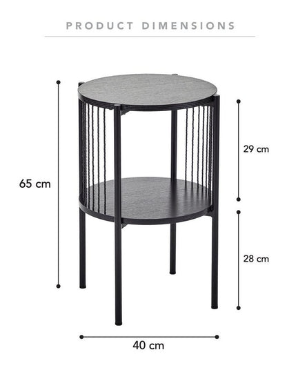 Harbour Side Table 40cm in Black