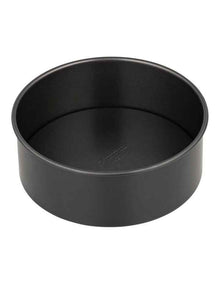 Baker Maker Non-Stick Loose Base Round Cake Pan 20.5cm in Black