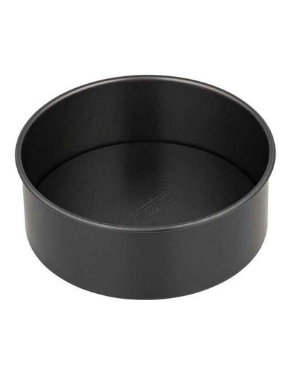 Baker Maker Non-Stick Loose Base Round Cake Pan 20.5cm in Black