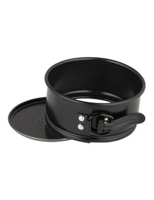 BakerMaker Non-Stick Springform Round Cake Pan 10.5cm in Black