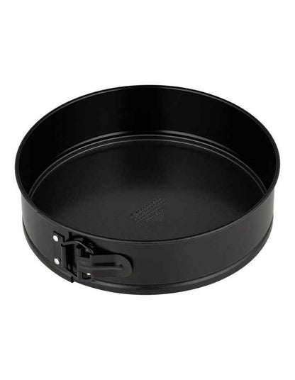 BakerMaker Non-Stick Springform Round Cake Pan 25cm in Black