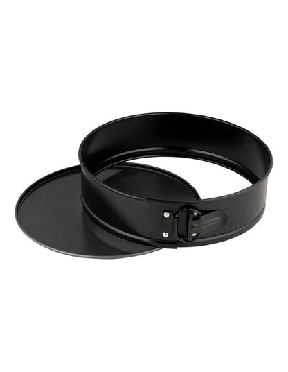 BakerMaker Non-Stick Springform Round Cake Pan 25cm in Black
