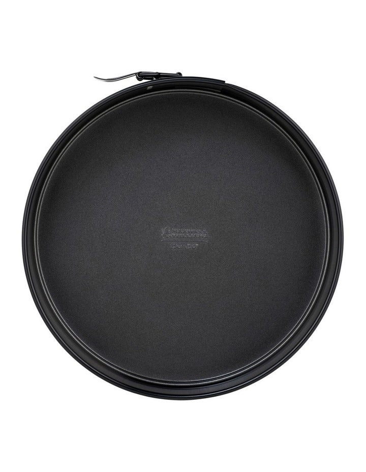 BakerMaker Non-Stick Springform Round Cake Pan 25cm in Black
