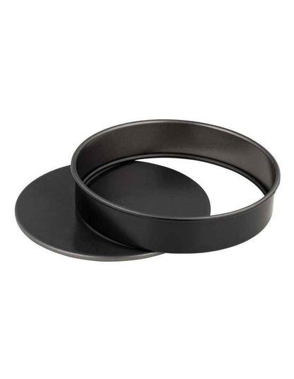 Baker Maker Non-Stick Loose Base Round Sandwich Pan 20.5cm in Black