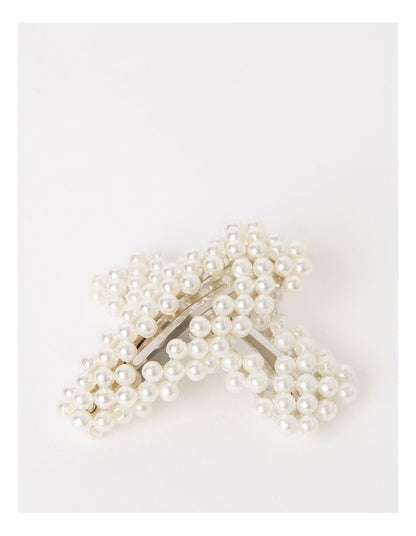 Origami Pearl Snap Clips 2 Pack in Ivory