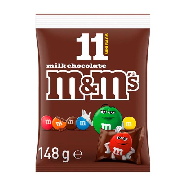 M&M'S MILK CHOCOLATE PARTY SHARE BAG 11 PIECE 148G