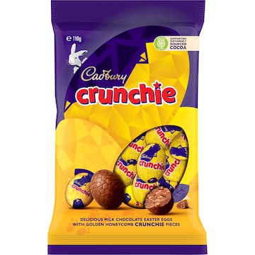 Cadbury Crunchie Chocolate Easter Eggs 110g