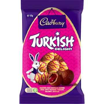 Cadbury Turkish Delight Chocolate Easter Eggs 117g