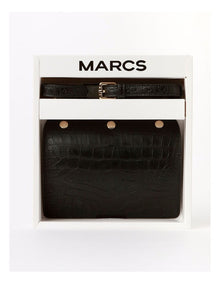 Amsterdam Accessory Pack in Black Croc