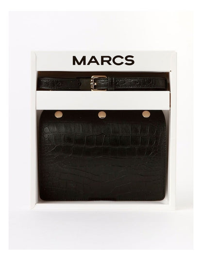 Amsterdam Accessory Pack in Black Croc