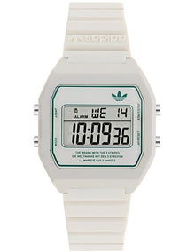 Digital Two Resin Watch in White