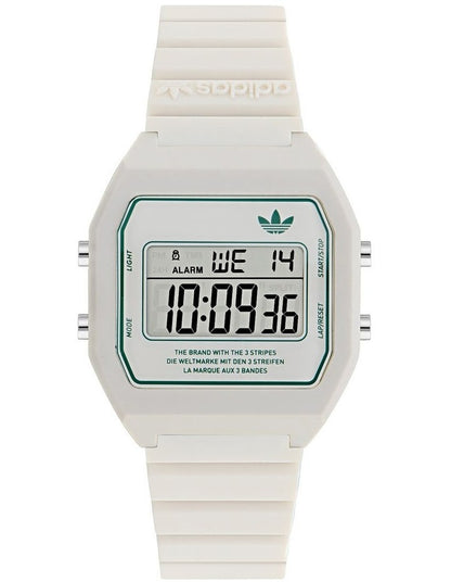 Digital Two Resin Watch in White