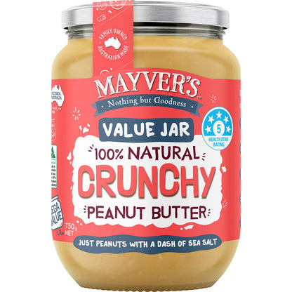 Mayver's Crunchy Peanut Butter 750g