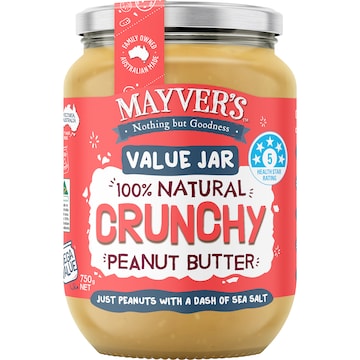 Mayver's Crunchy Peanut Butter 750g