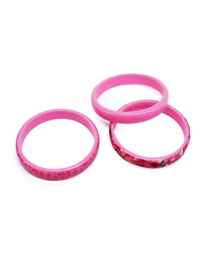 Bangle 3 Pack Set in Pink