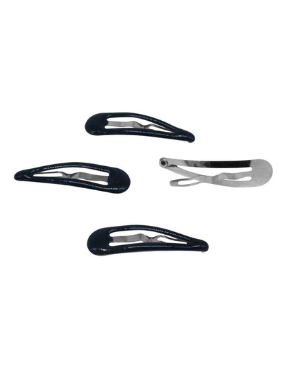 Hair Tie & Clip Set in Navy