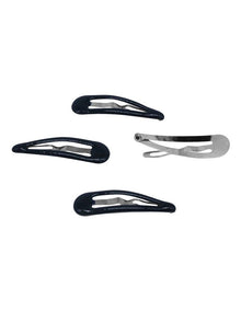 Hair Tie & Clip Set in Navy