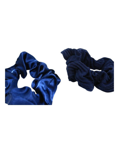 Mix Scrunchie 5 Pack in Navy