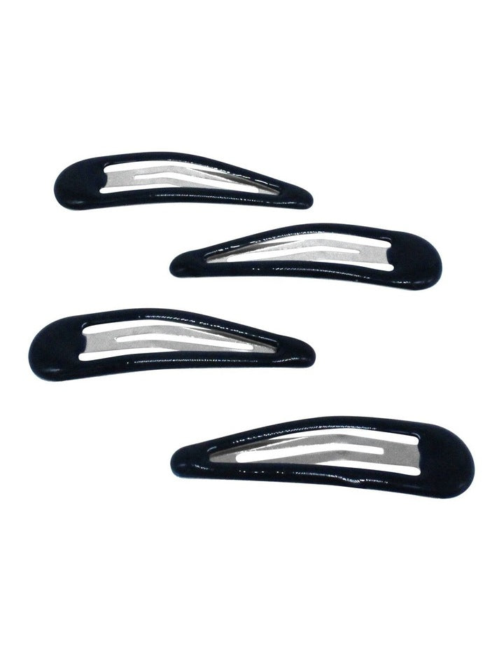 Headband & Snap Clips Set in Navy