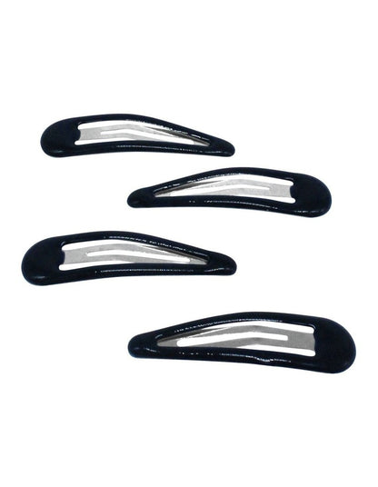 Headband & Snap Clips Set in Navy