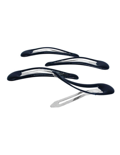 Headband & Snap Clips Set in Navy