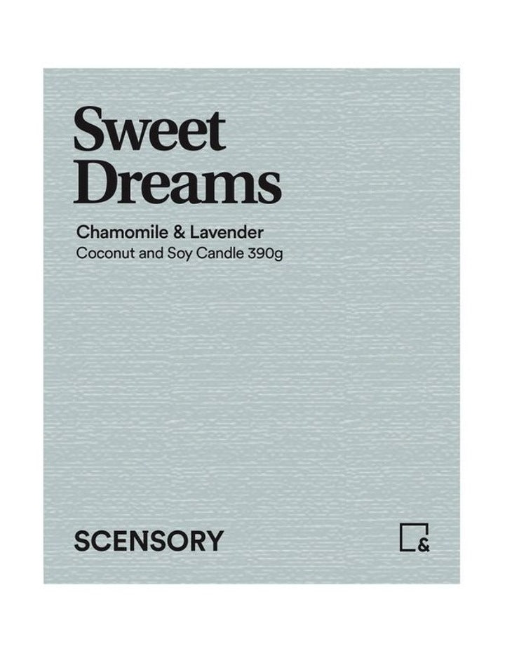 Scensory Sweet Dreams Candle 390g 10x12cm in Grey