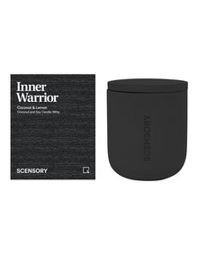 Scensory Inner Warrior Candle 390g 10x12cm in Black