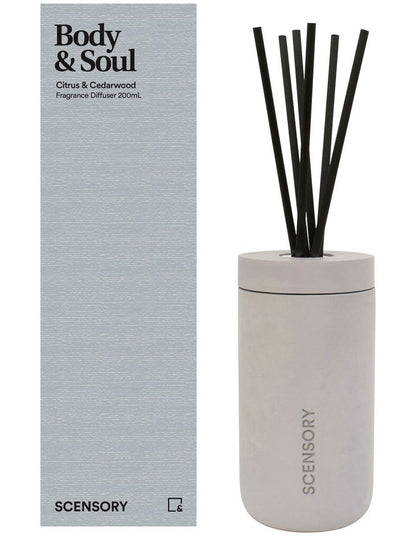 Scensory Body and Soul Diffuser 200ml in Grey