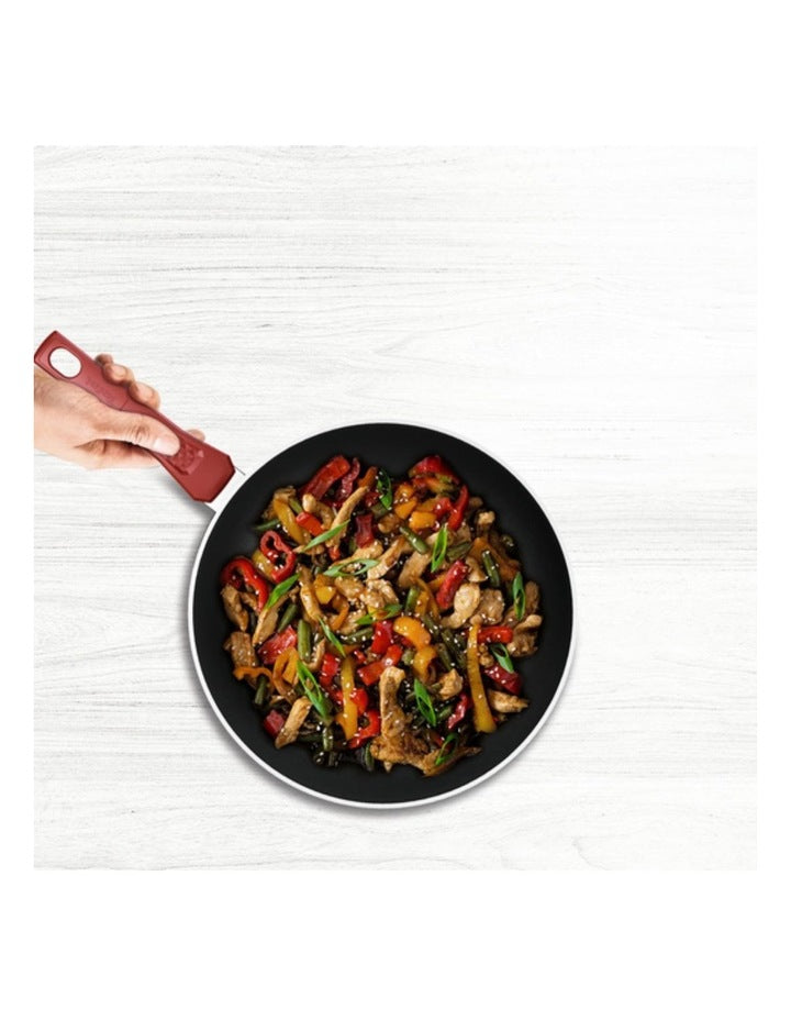Daily Expert Induction Non-Stick Wok 28cm in Red