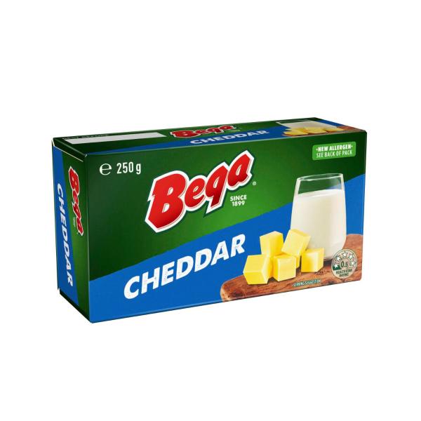 BEGA CHEDDAR CHEESE BLOCK 250G