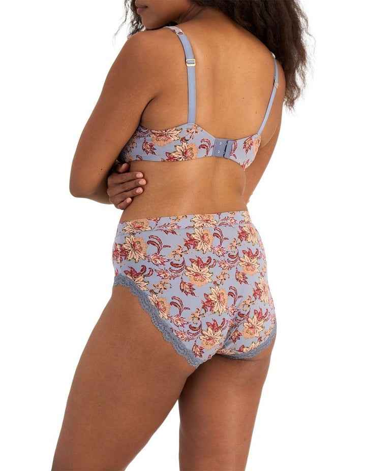 There Lace Full Brief in Bordeaux