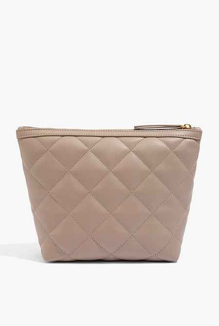 Quilted Tri Cosmetic Case