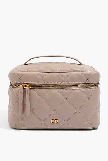 Quilted Large Cosmetic Case