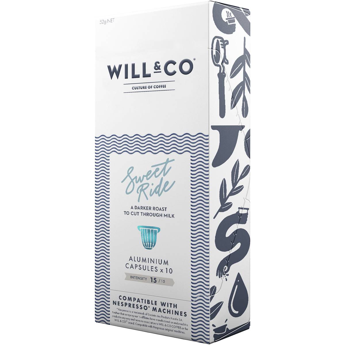 Will & Co Sweet Ride Nespresso Compatible Coffee Capsules 10 Pack