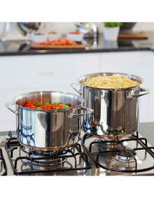 Per Vita Copper Base Stainless Steel Induction Covered Stockpot 24cm/9.0L
