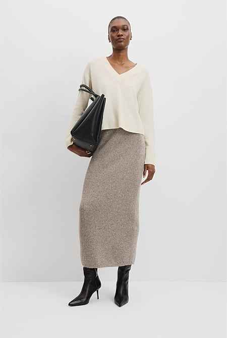 Merino Wool V-Neck Knit