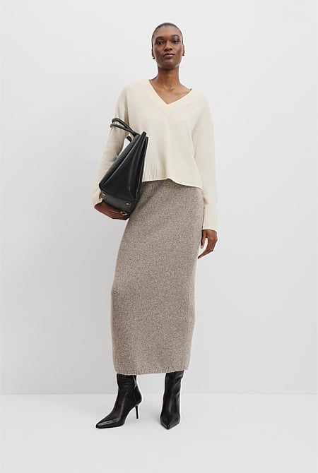 Merino Wool V-Neck Knit