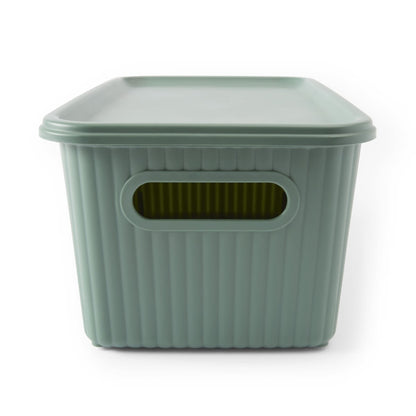 5L Ribbed Container - Green