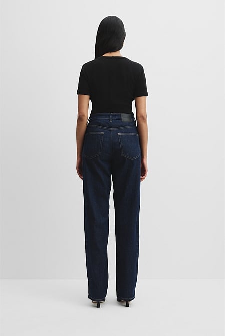 High Rise Straight Leg Jean