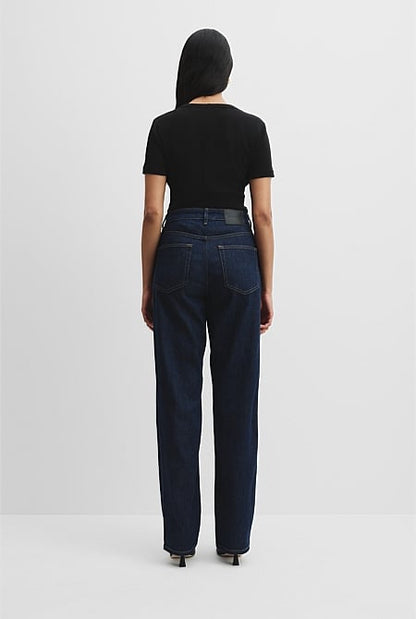 High Rise Straight Leg Jean