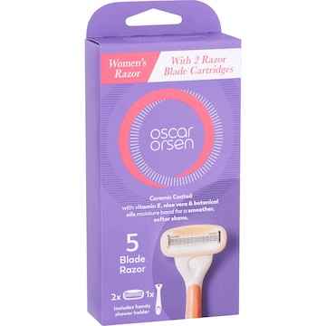Oscar Orsen Womens Razor With 2 Razor Blade Cartridges each